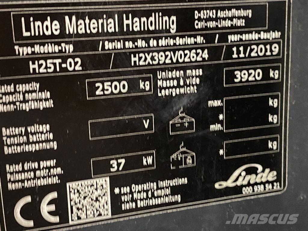 Linde H25T-02 Stivuitor GPL