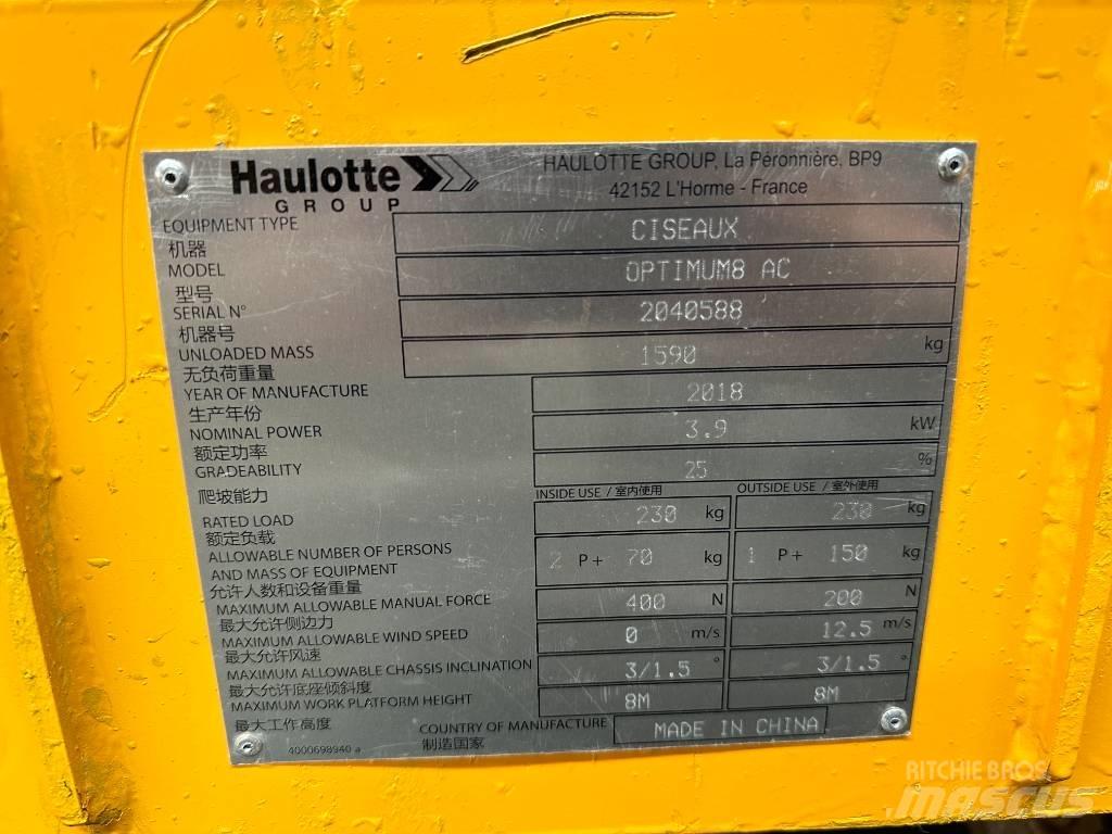 Haulotte OPTIMUM 8 Platforme foarfeca