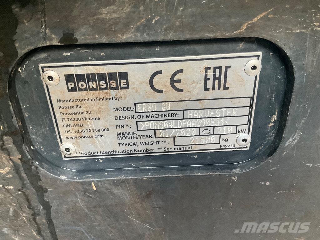 Ponsse ERGO 8W Combine forestiere