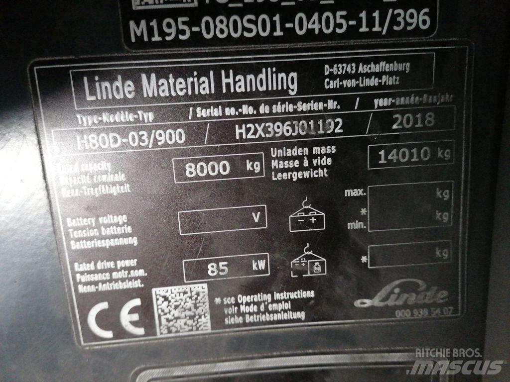 Linde H80D-03/900 Stivuitor diesel