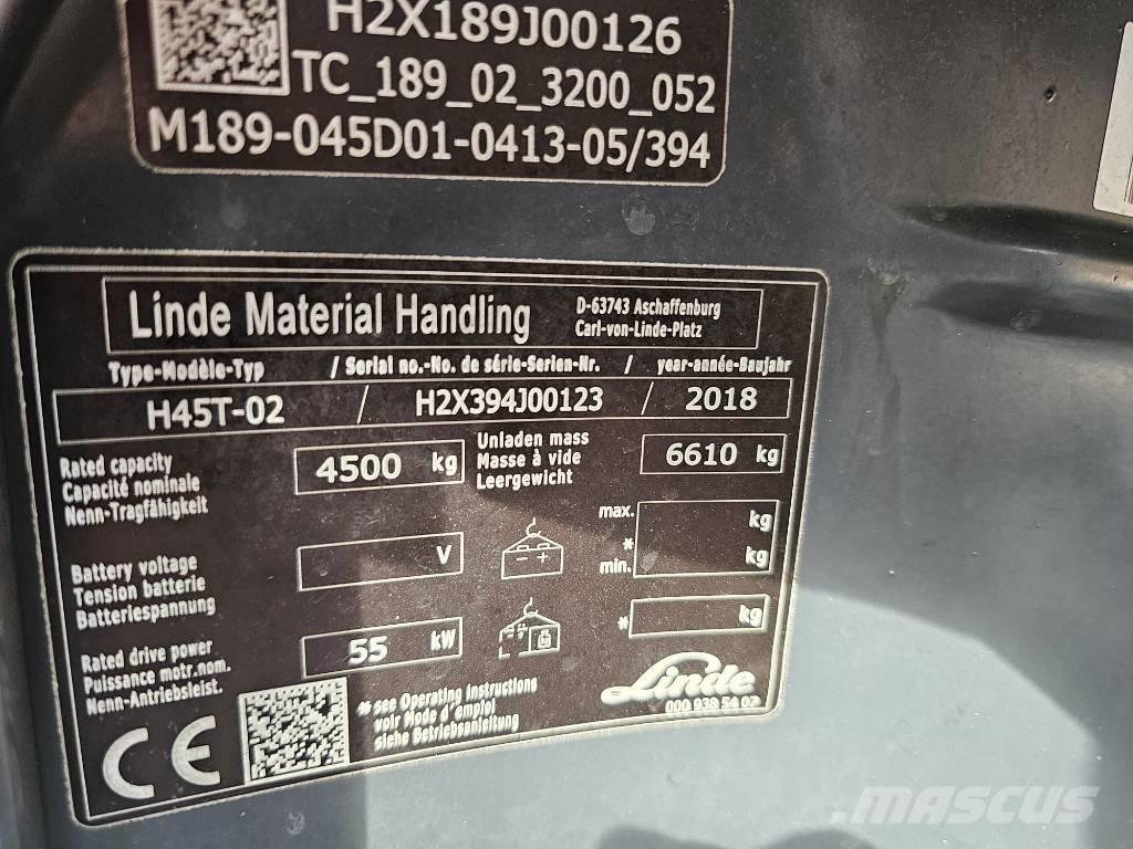 Linde H45T-02 Stivuitor GPL