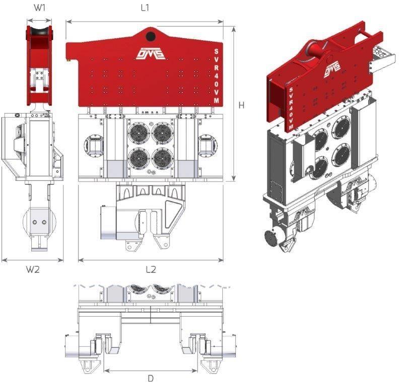  SVR 40VM Vibratoare forare piloni