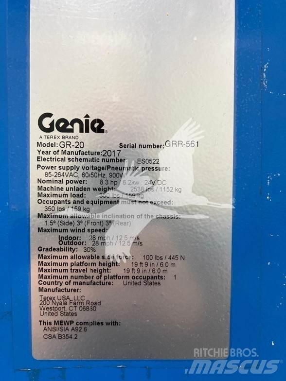 Genie GR20 Ascensoare verticale catarg