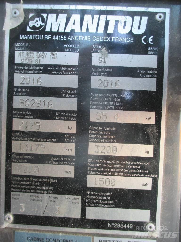 Manitou MT 932 Stivuitoare telescopice