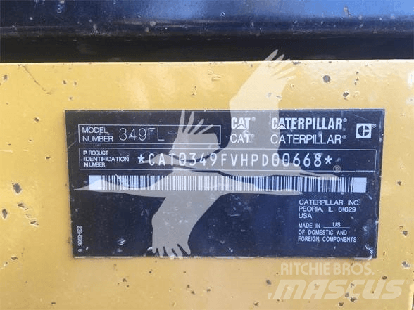 CAT 349FL Excavatoare pe șenile
