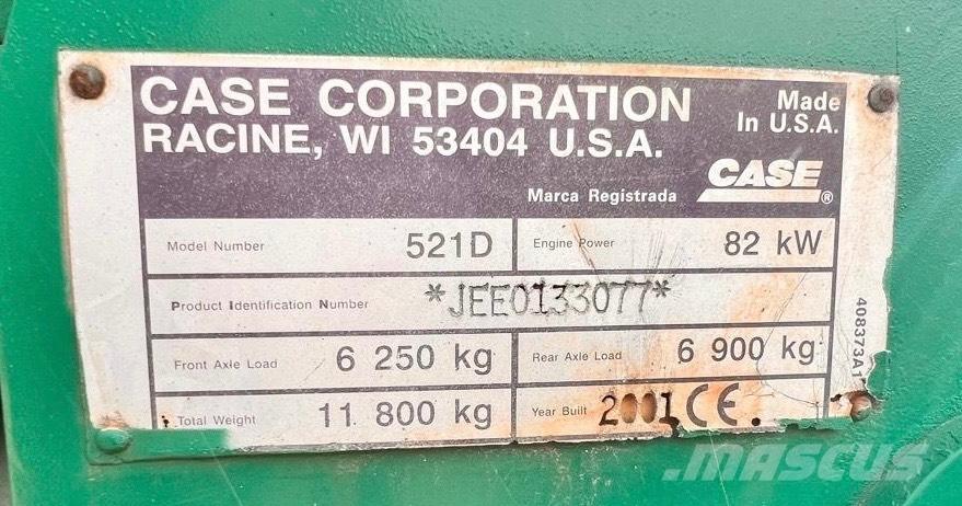 CASE 521 D Incarcator pe pneuri