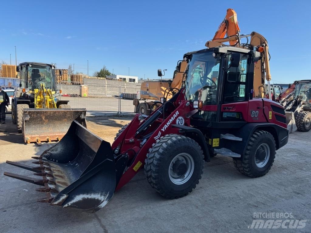 Yanmar V80 (02162) Incarcator pe pneuri