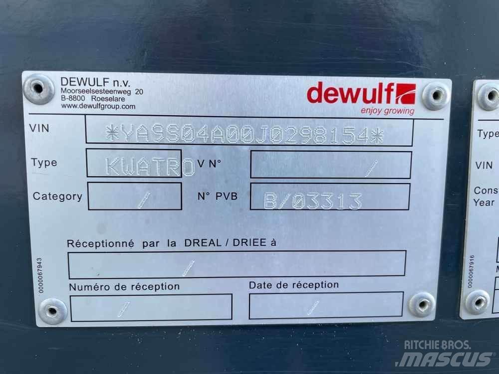 Dewulf KWATRO Utilaje agricole - Altele