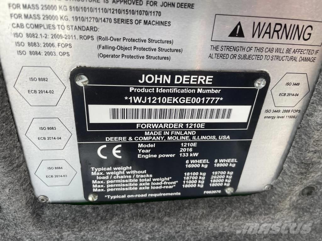 John Deere 1210 E Transportoare