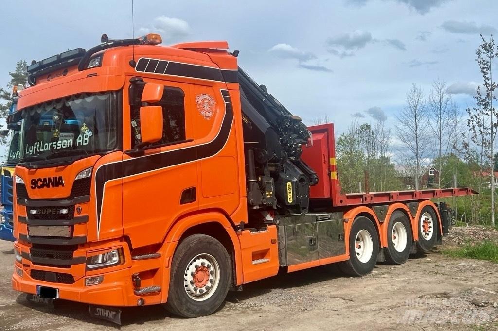 Scania R 500 Camioane cu macara