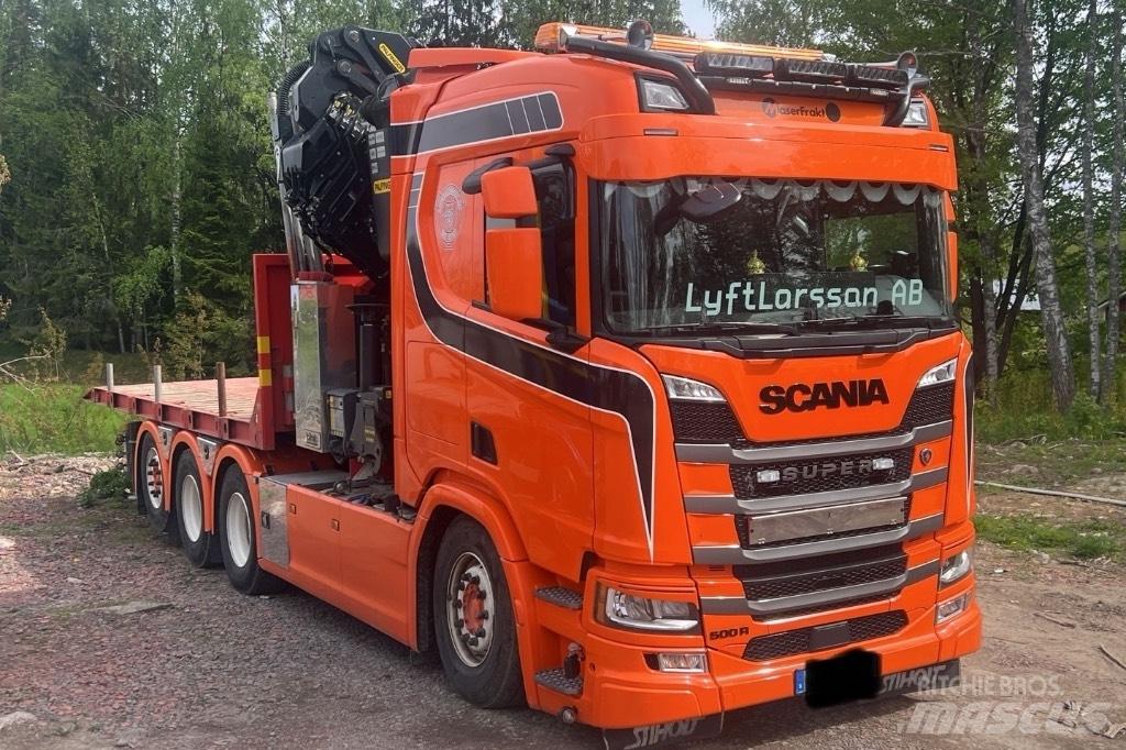 Scania R 500 Camioane cu macara