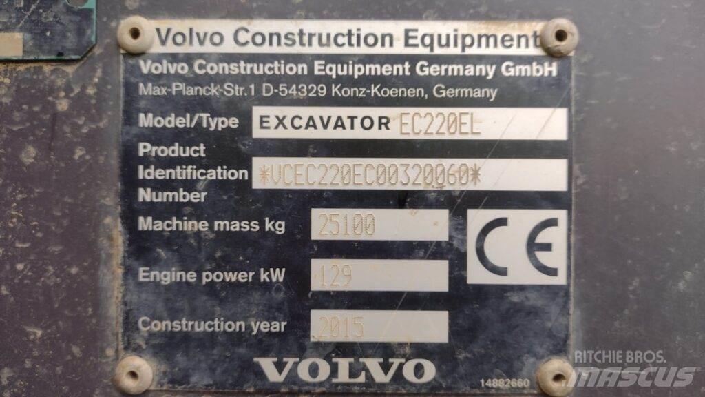 Volvo EC220EL Excavatoare pe șenile
