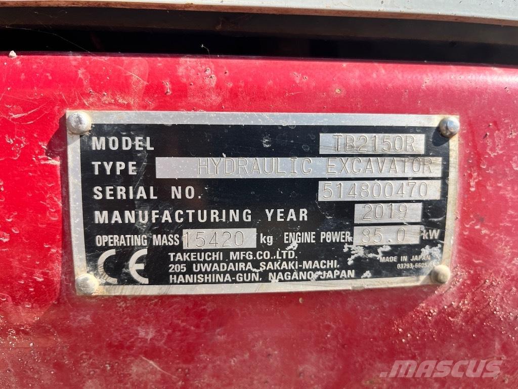 Takeuchi TB 2150 R Excavatoare pe șenile
