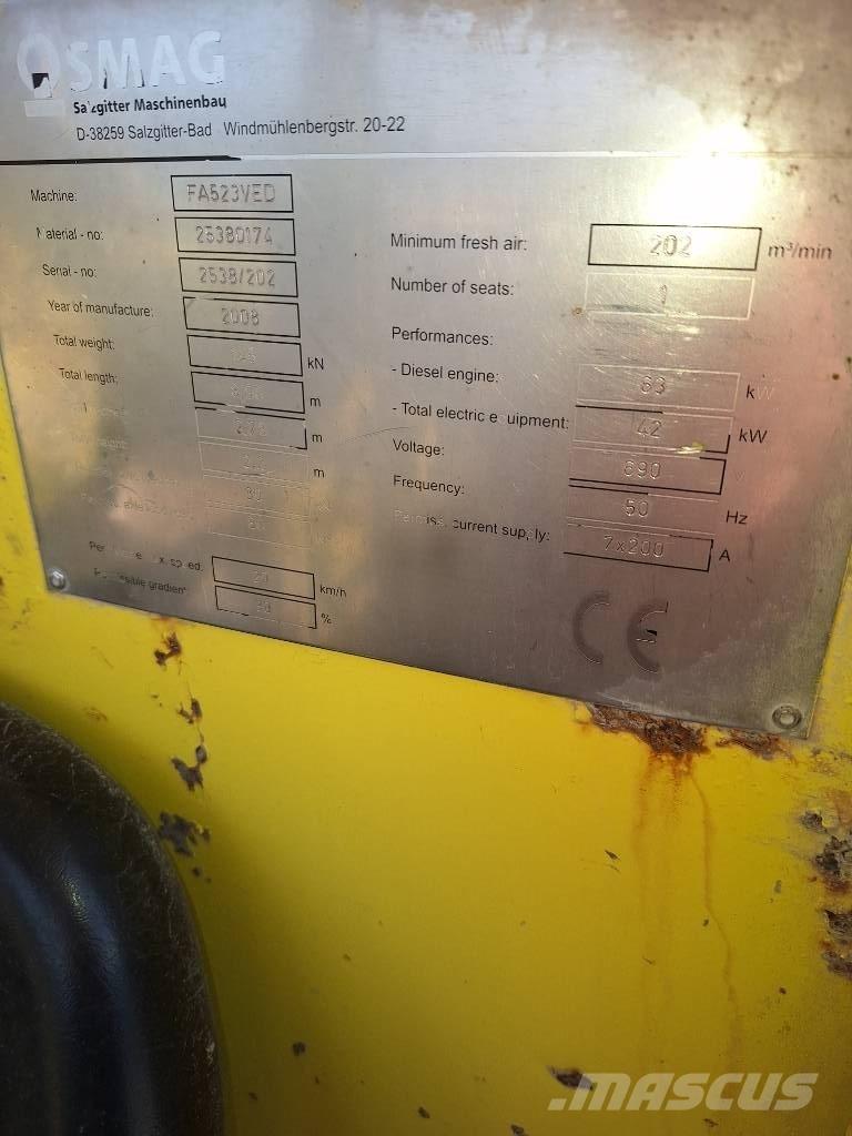 Nordmeyer SMAG FA523 Alte echipamente miniere