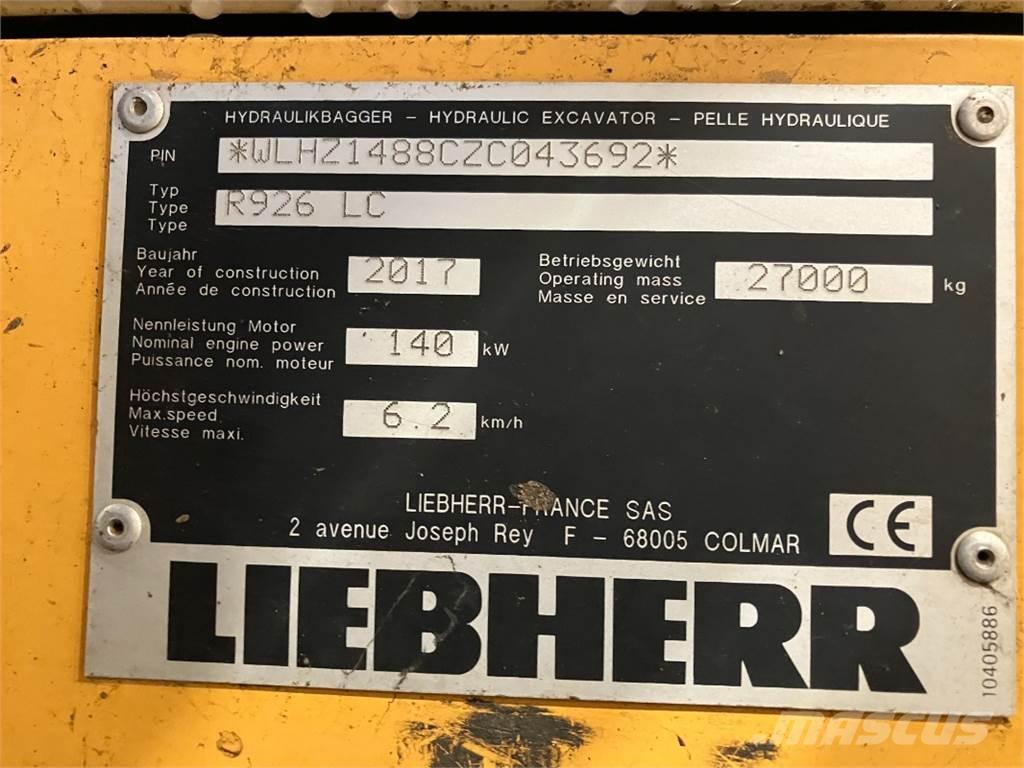 Liebherr R926 Excavatoare pe șenile

