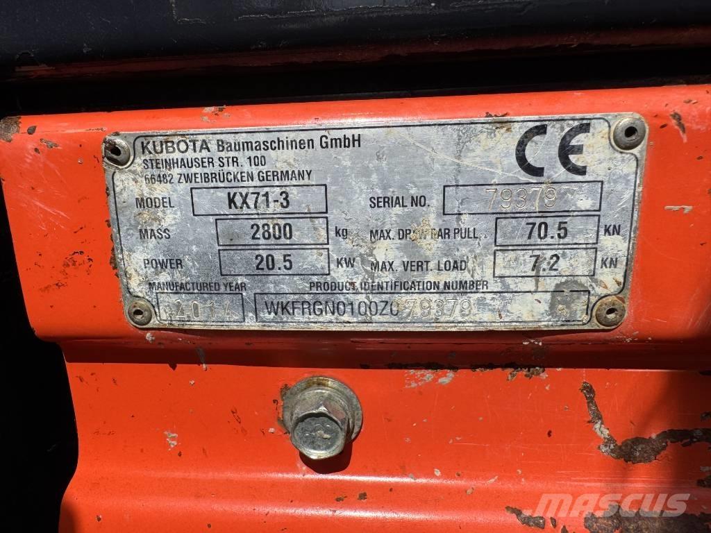 Kubota KX 71-3 Mini excavatoare < 7t