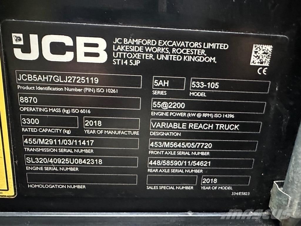 JCB 533-105 Stivuitoare telescopice
