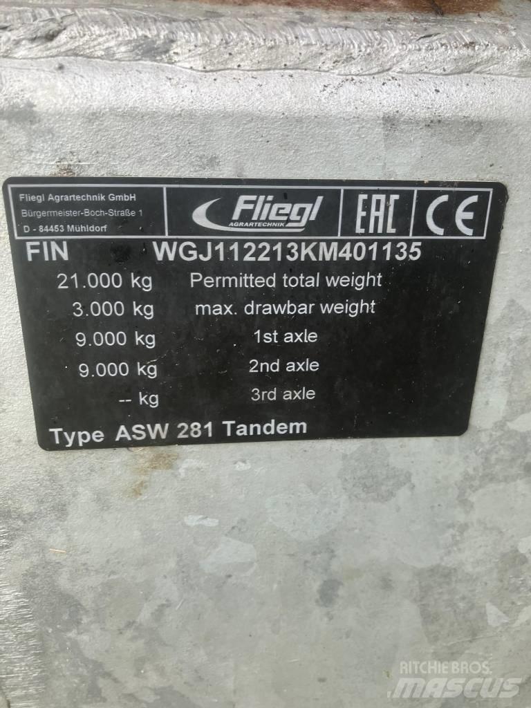 Fliegl asw 281 Alte remorci