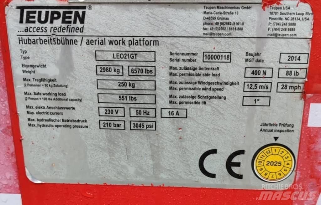 Teupen Leo 21GT Nacele cu brat articulat