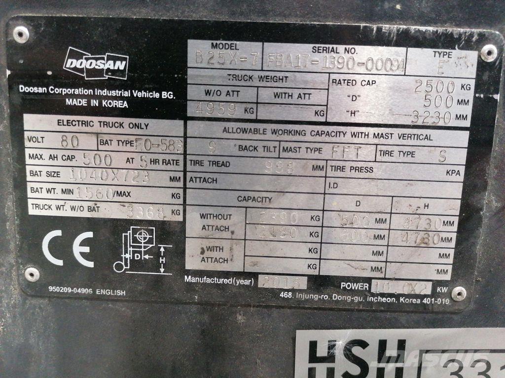 Doosan B25X-7 Stivuitor electric
