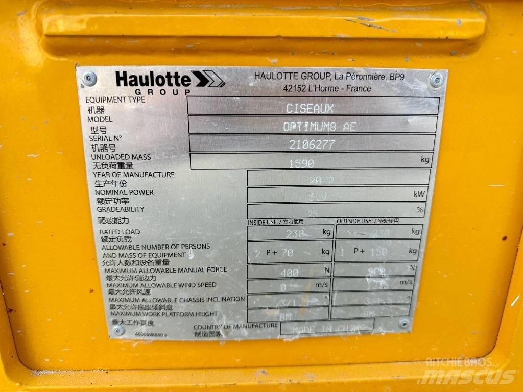 Haulotte OPTIMUM 8 Platforme foarfeca