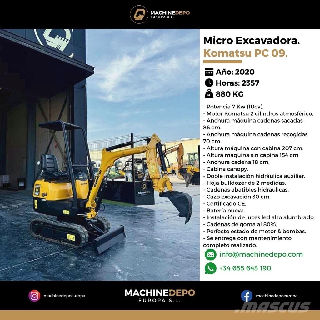 Komatsu PC 09-1 Mini excavatoare < 7t
