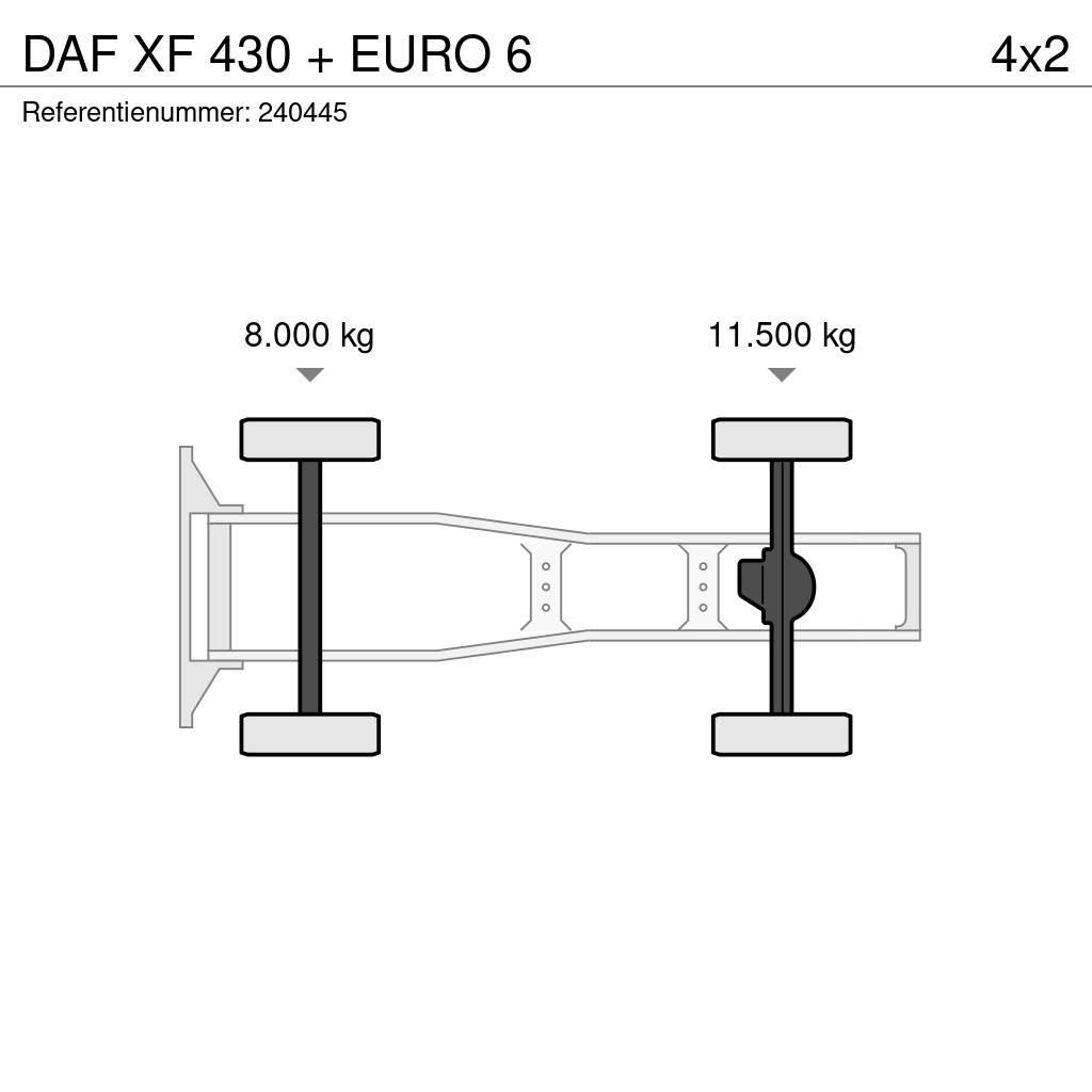 DAF XF 430 + EURO 6 Autotractoare