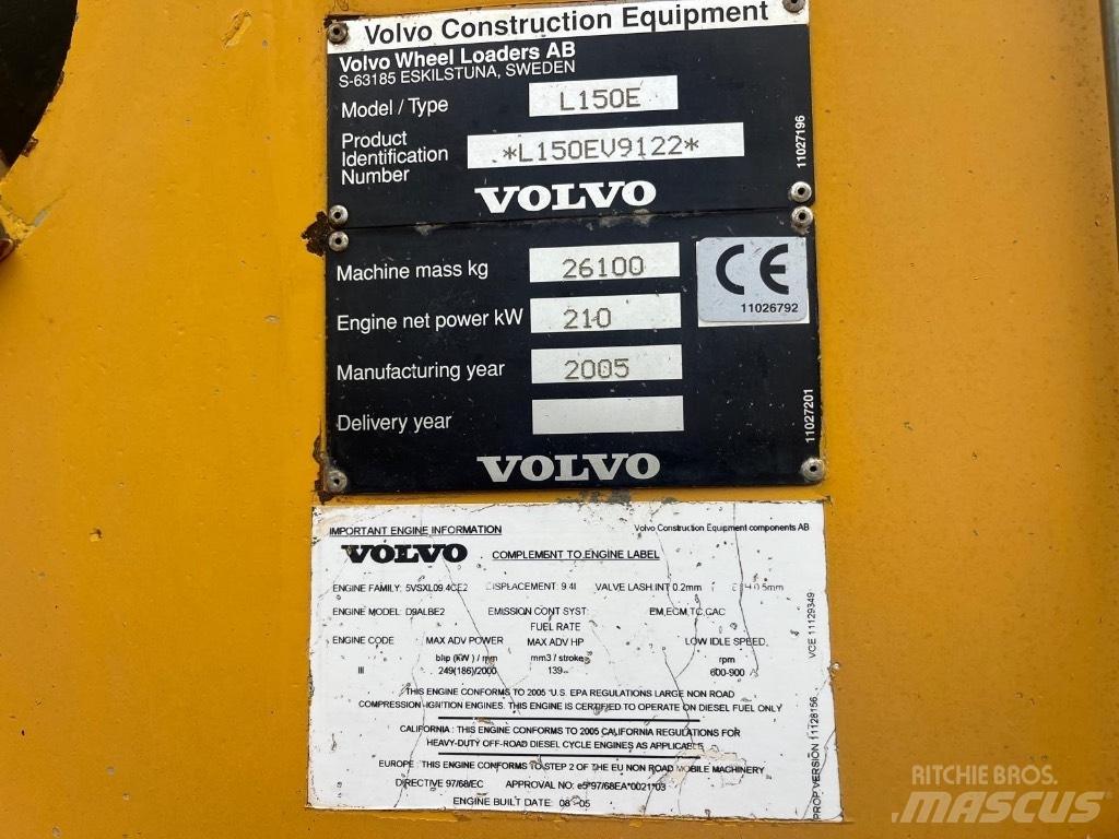 Volvo L 150 E Incarcator pe pneuri