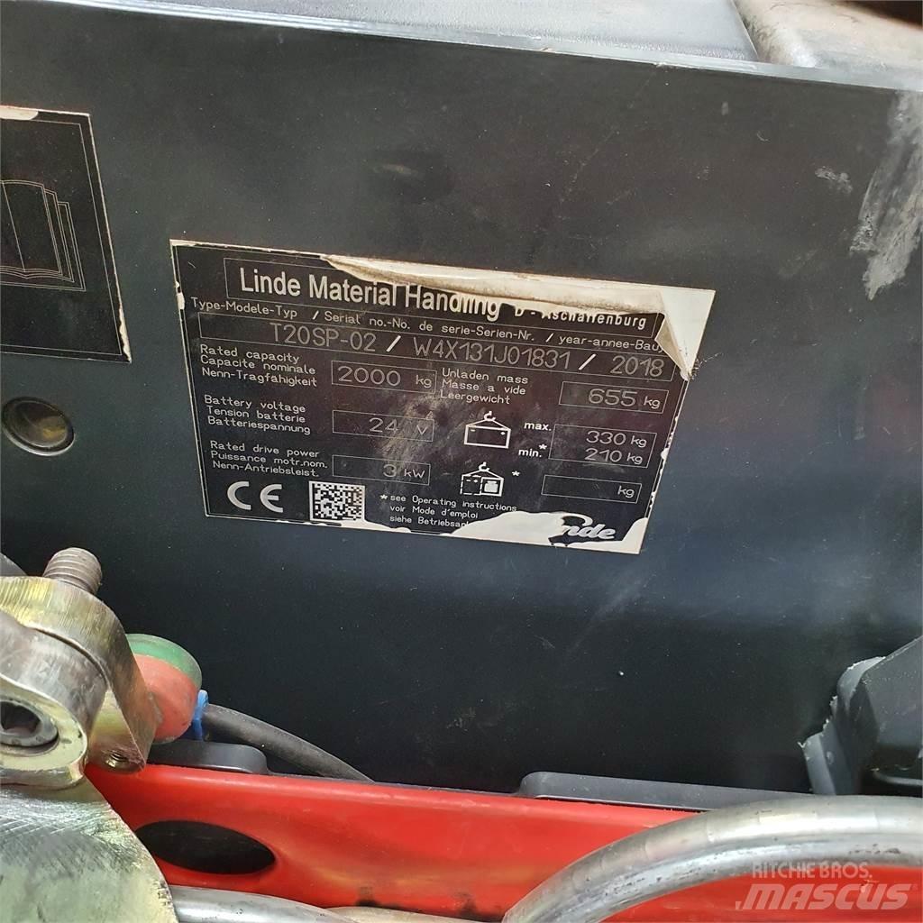 Linde T20SP-lang Transpaleta manuala