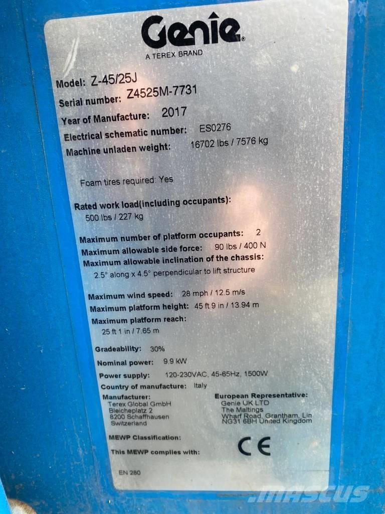 Genie Z 45/25 J BI Nacele cu brat articulat