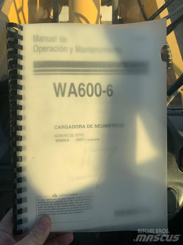 Komatsu Wa600-6 Incarcator pe pneuri