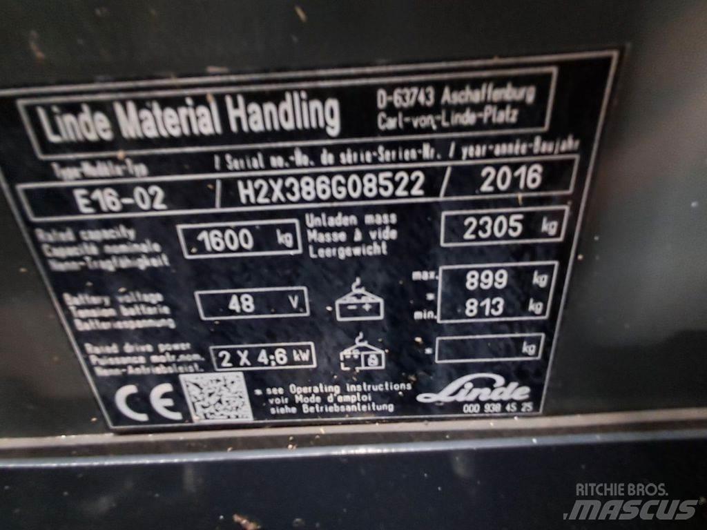 Linde E16-02 Stivuitor electric