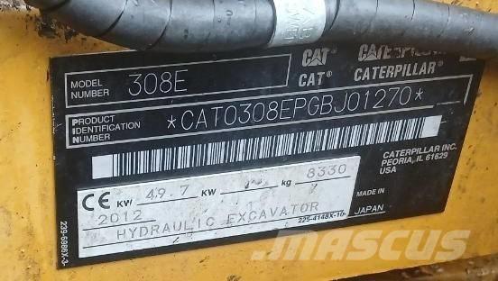 CAT 308 E CR Excavatoare 7t - 12t