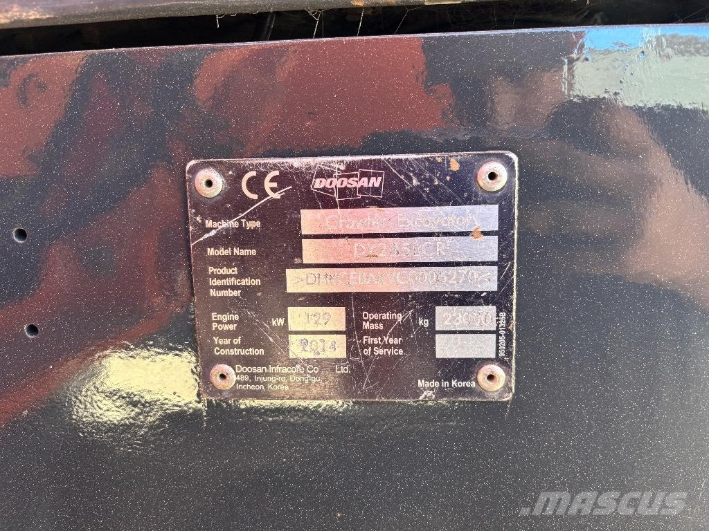 Doosan DX 235 LCR Excavatoare pe șenile
