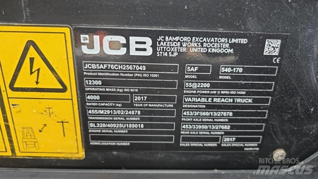 JCB 540-170 Stivuitoare telescopice
