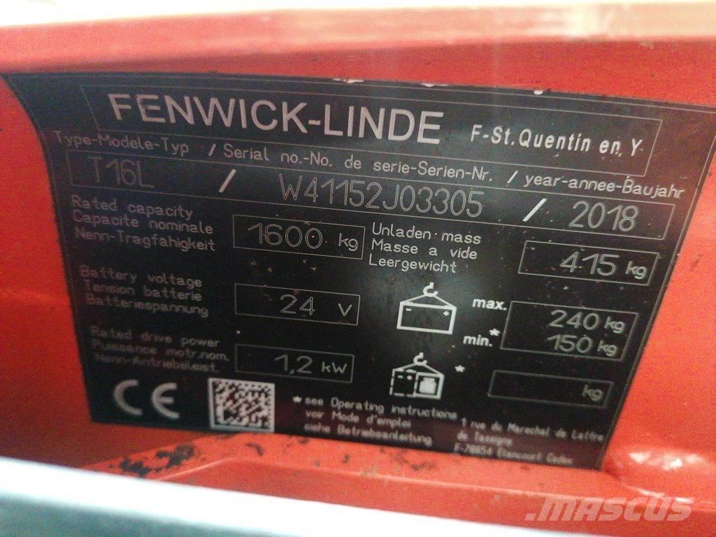 Linde T16L Transpaleta manuala