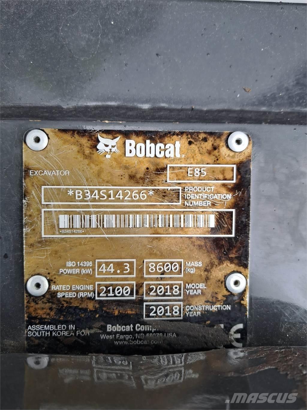 Bobcat E85 Mini excavatoare < 7t