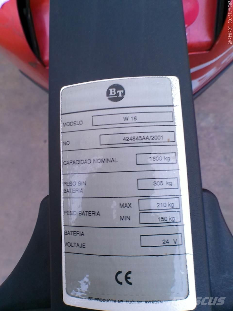 BT W 18 Transpaleta manuala