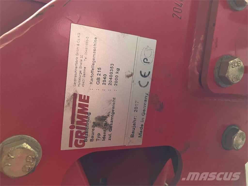 Grimme GB 215 Utilaje plantat cartofi