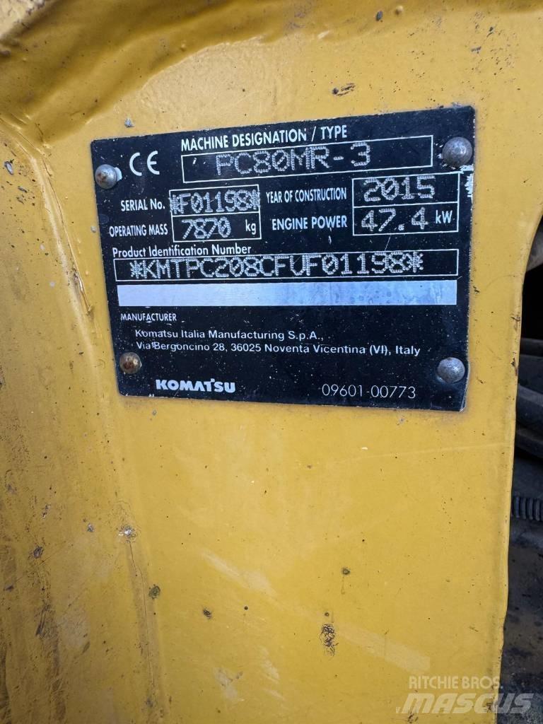 Komatsu PC 80 MR-3 Excavatoare 7t - 12t