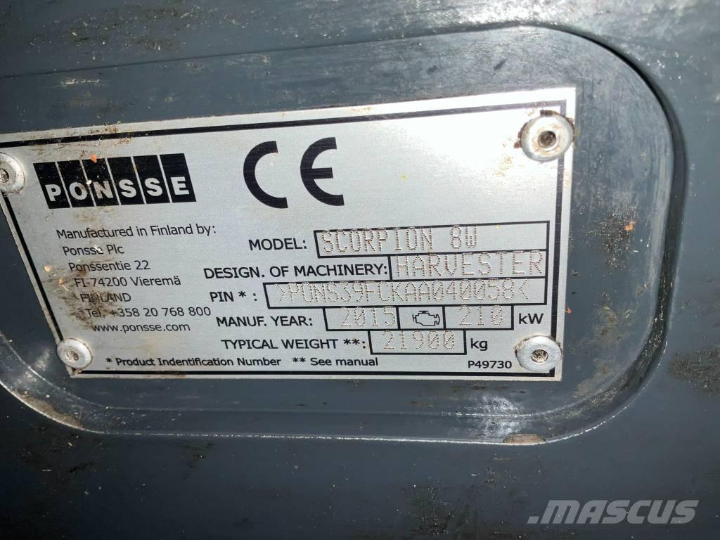 Ponsse SCORPION 8W Combine forestiere