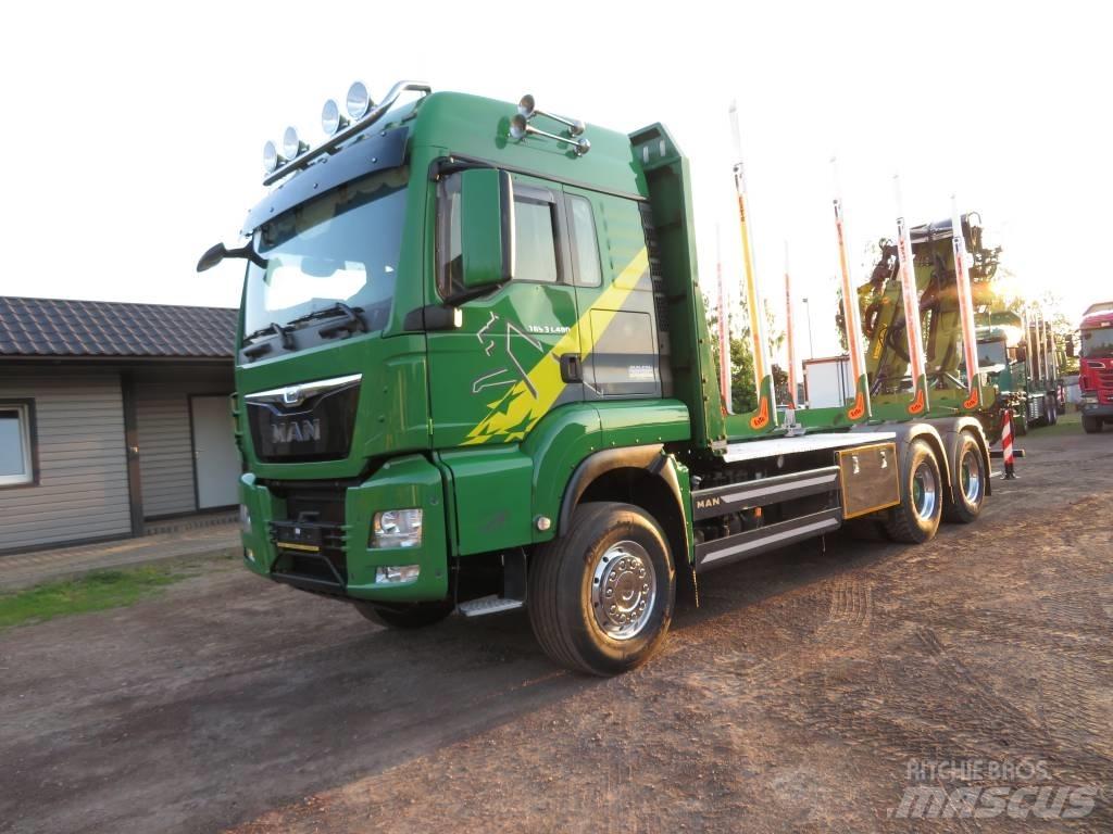 MAN 33.480 Camion pentru lemne