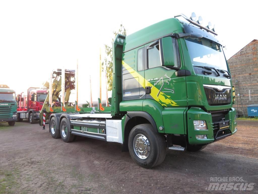 MAN 33.480 Camion pentru lemne