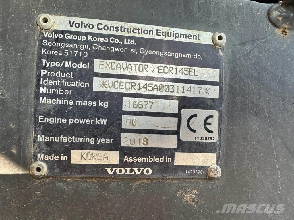 Volvo ECR145EL Excavatoare pe șenile
