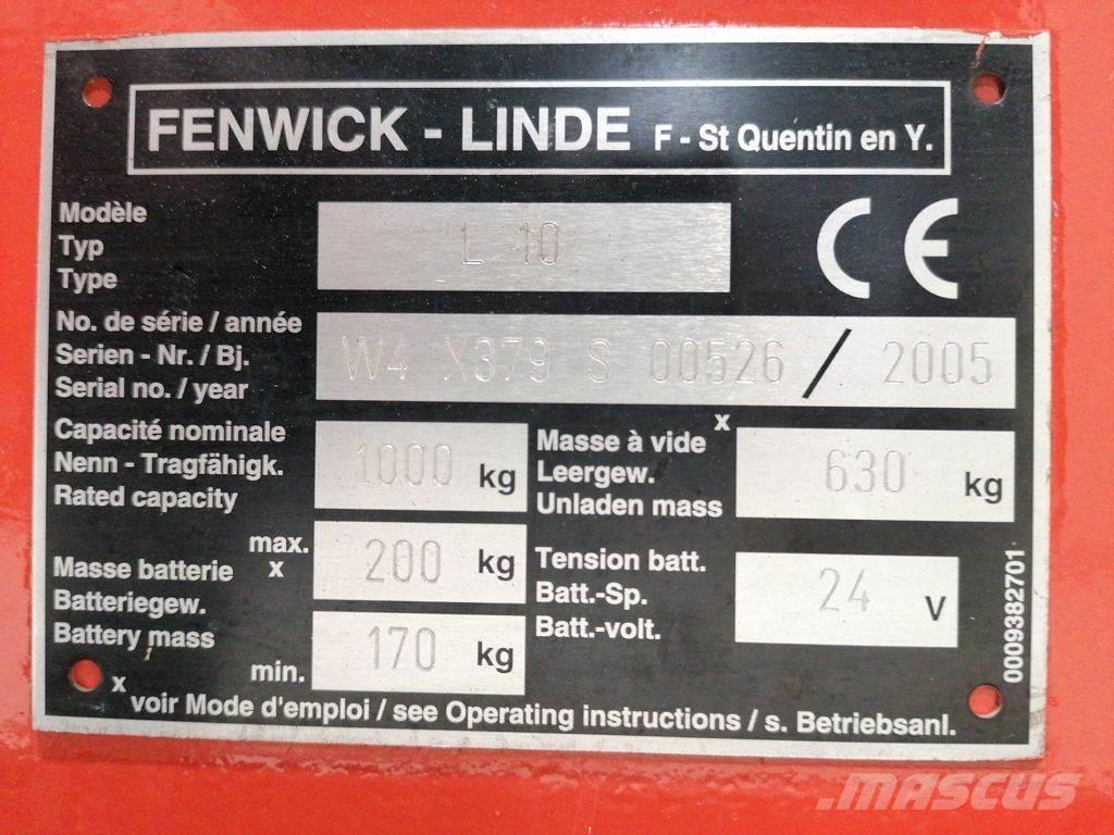 Linde L10 Transpaleta manuala