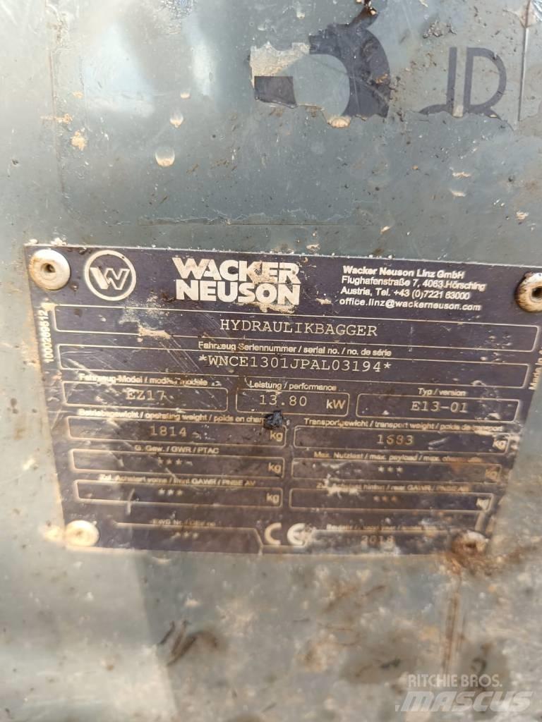 Wacker Neuson EZ 17 Mini excavatoare < 7t