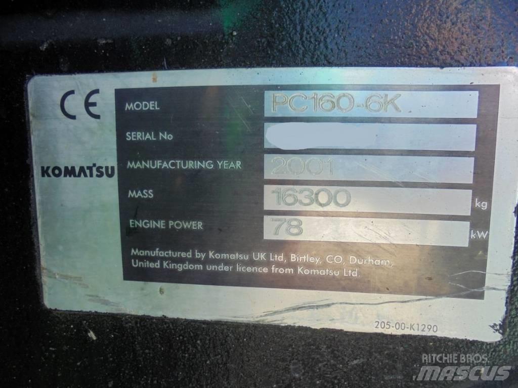 Komatsu PC 160-6K Excavatoare pe șenile
