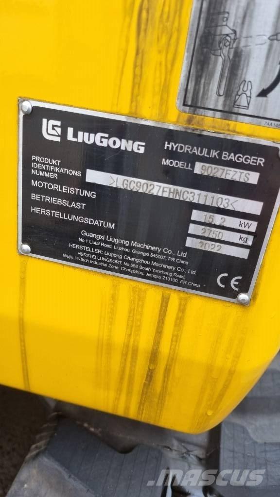 LiuGong 9027 F Mini excavatoare < 7t