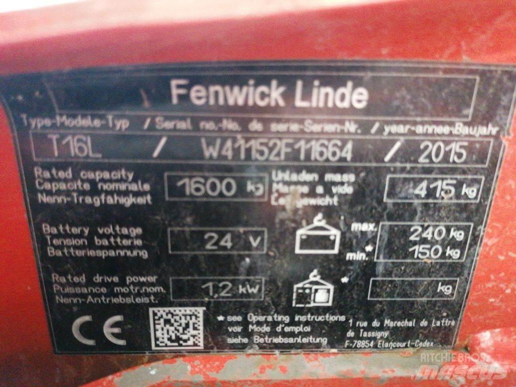 Linde T16L Transpaleta electica cu furca