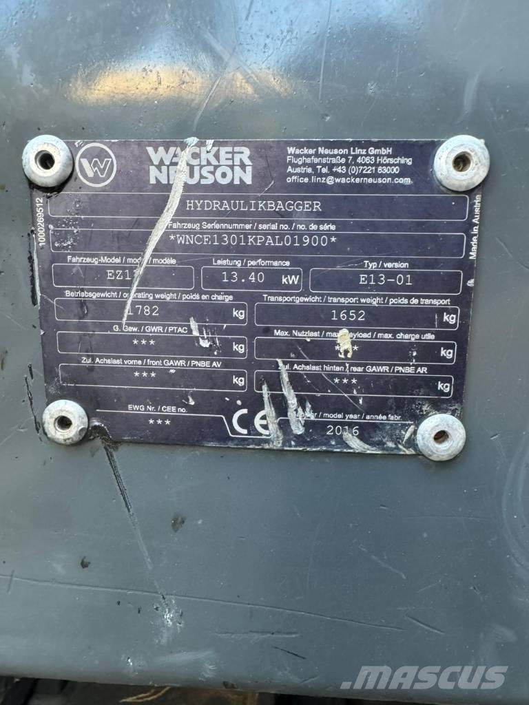 Wacker Neuson EZ 17 Mini excavatoare < 7t